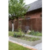 Pergola metal LUCK DESIGN łuk szerokość 120cm wysokość 230 cm + 4× Haczyk haki metalowy DO MOCOWANIA DO ZIEMI 30cm